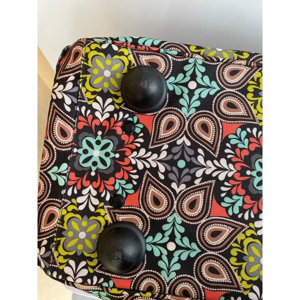 Vera Bradley Rolling Duffel Bag Overnight Weekend Carry On Luggage Sierra